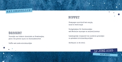 Communie Menu Ruben   Strak blauw Binnenkant