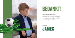 Communie Fotohouder James   Stoere Voetbal Binnenkant